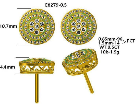 19311E EARRING WITH DIAMONDS