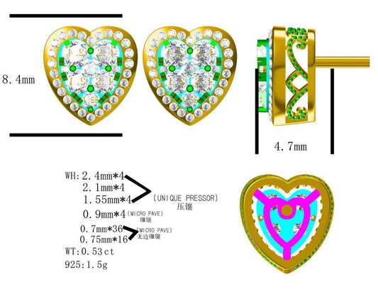 19313E EARRINGS WITH DIAMONDS