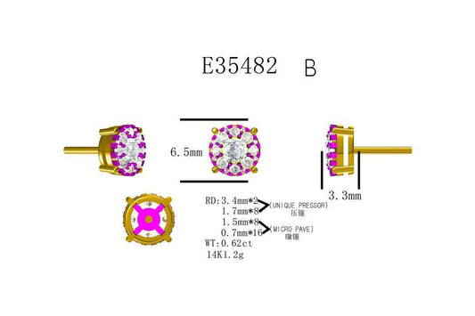 19315E EARRING WITH DIAMONDS