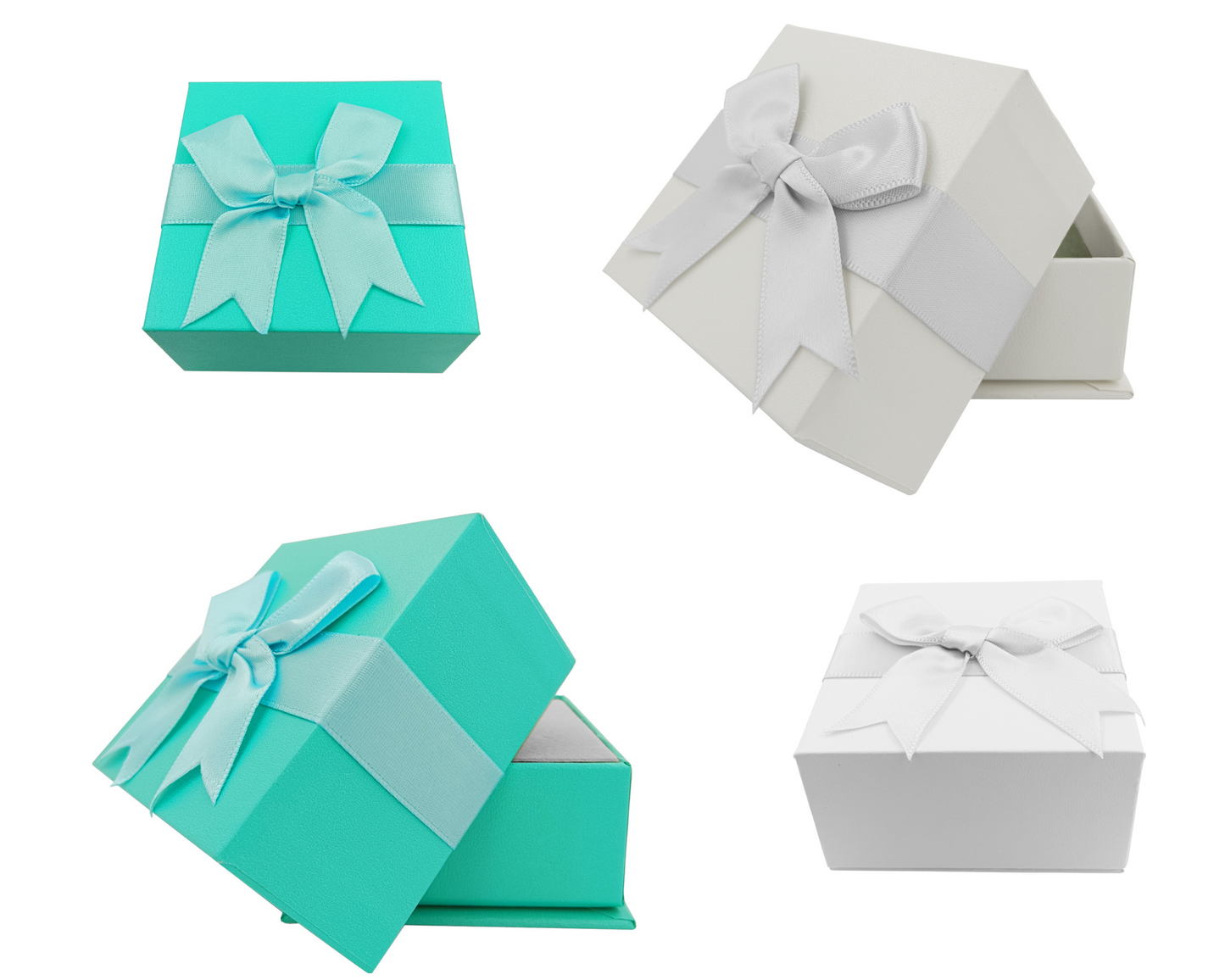 14K White Gold Diamond Butterfly Ring, Open Bypass Band