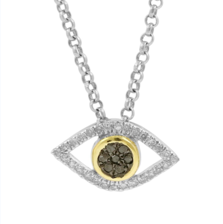 10885P Necklace With Diamond & Gemstone