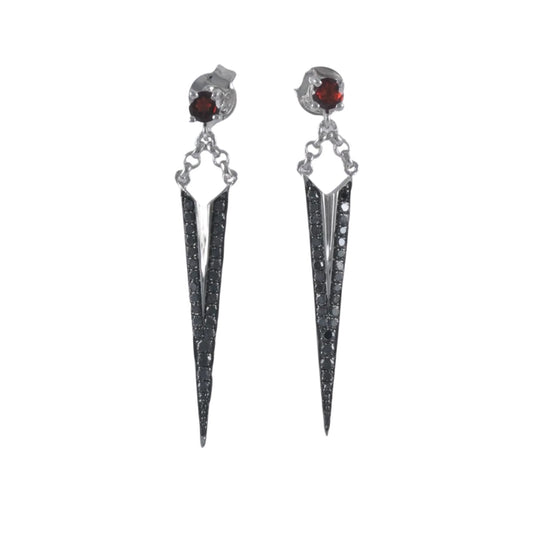 11518E Earring With Diamond & Gemstone
