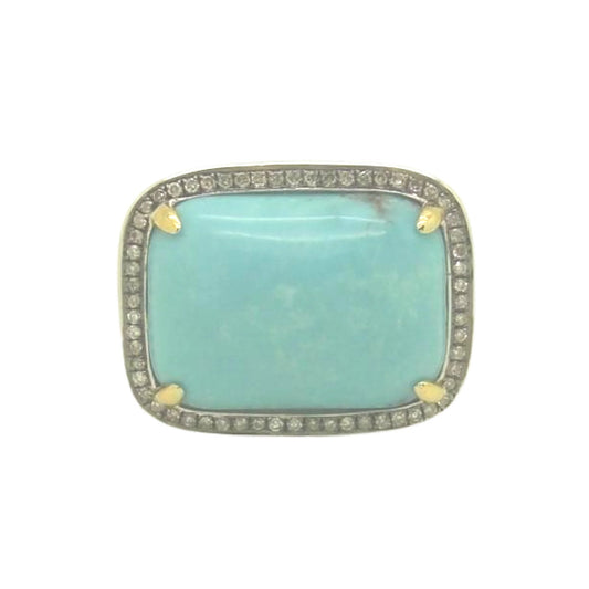 12149R Ring With Diamond & Gemstone