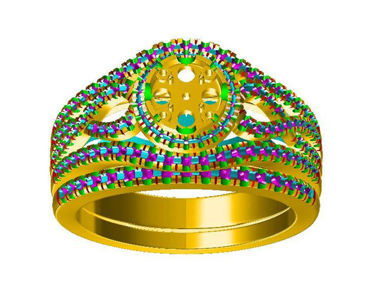 13231R Ring With Diamonds