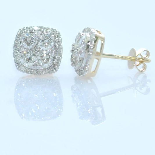 13899E-1.5CT Earring With Diamond