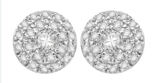 13902E-0.2CT Earring With Diamond