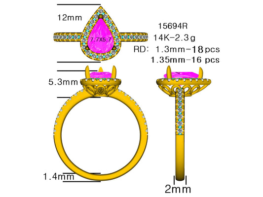 15694R Ring With Diamond
