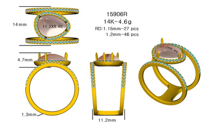 15906R Ring With Diamond