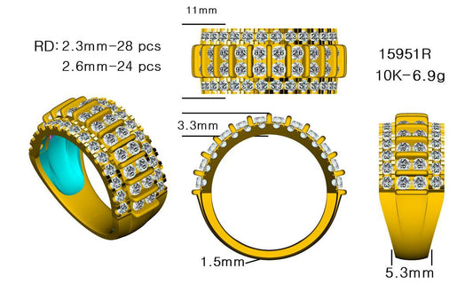 15951R Ring With Diamond