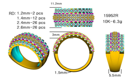 15952R Ring With Diamond