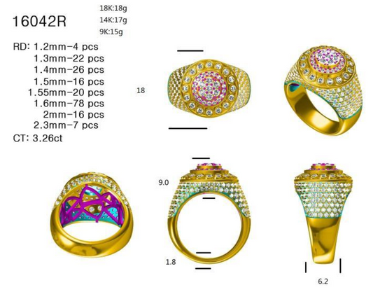 16042R Ring With Diamond