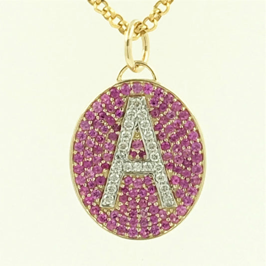 16061P Pendant With Diamond And Gemstone