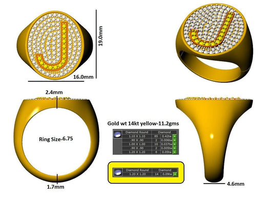 16067R-L Ring With Diamond