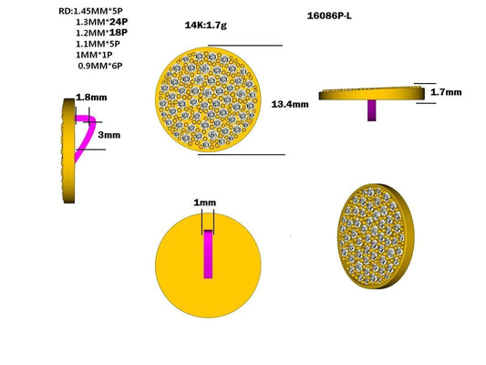 16086P-L Pendant With Diamond