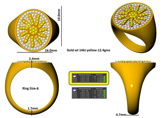16128R Ring With Diamond