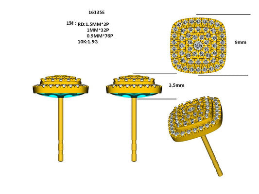 16135E Earring With Diamonds