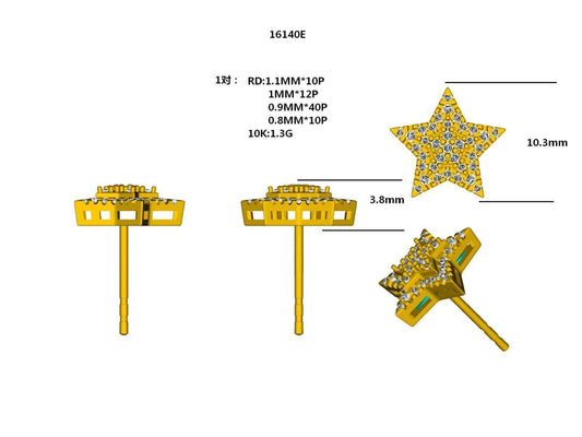 16140E Earring With Diamonds