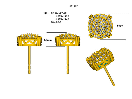 16142E Earring With Diamonds