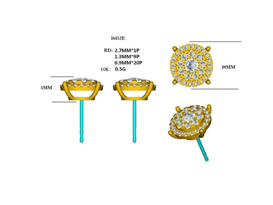 16152E Earring With Diamonds