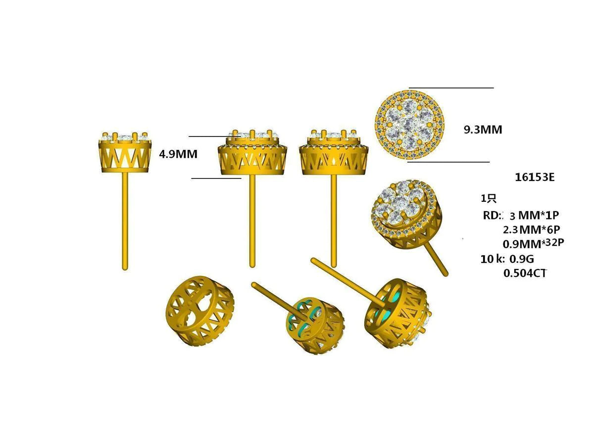16153E Earring With Diamonds