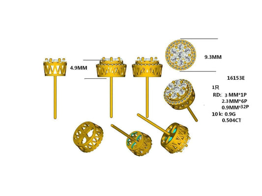 16153E Earring With Diamonds