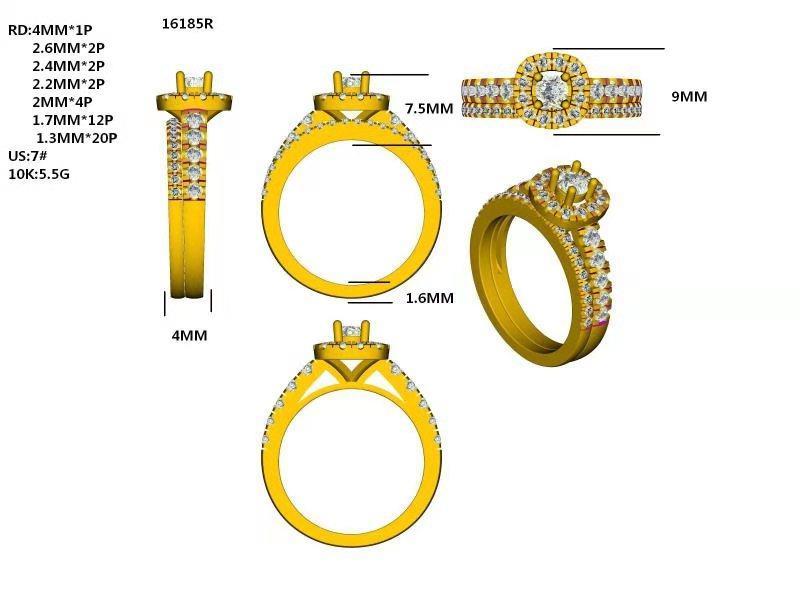 16185R Ring With Diamonds
