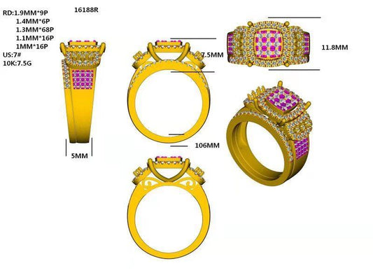 16188R Ring With Diamonds