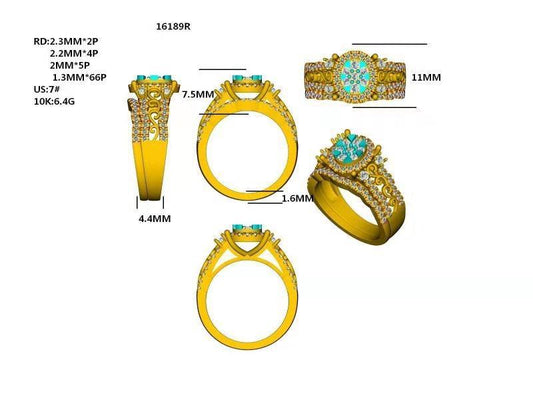 16189R Ring With Diamonds