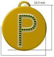 16210P Pendant With Diamond And Gemstone