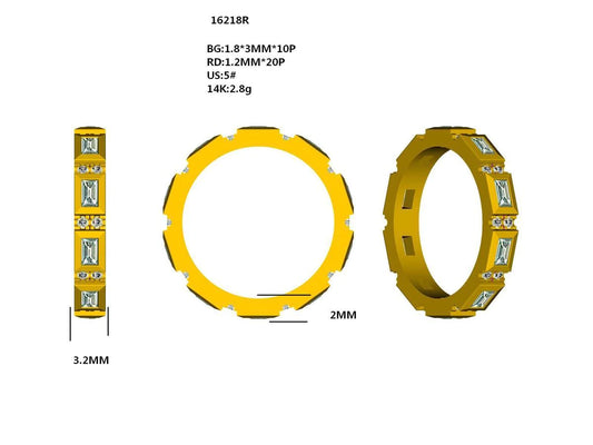 16218R Ring With Diamond