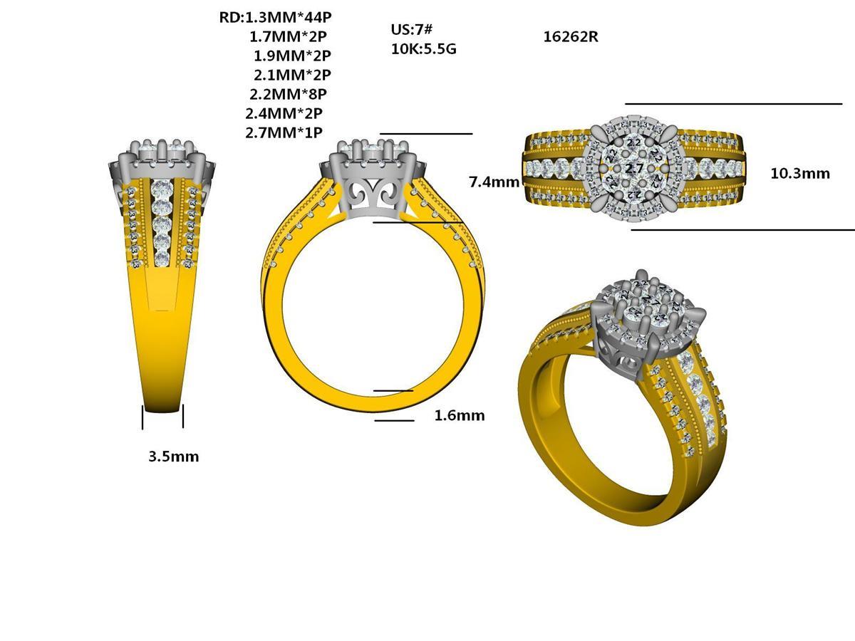 16262R Ring With Diamonds