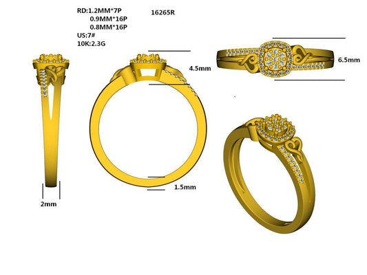 16265R Ring With Diamonds