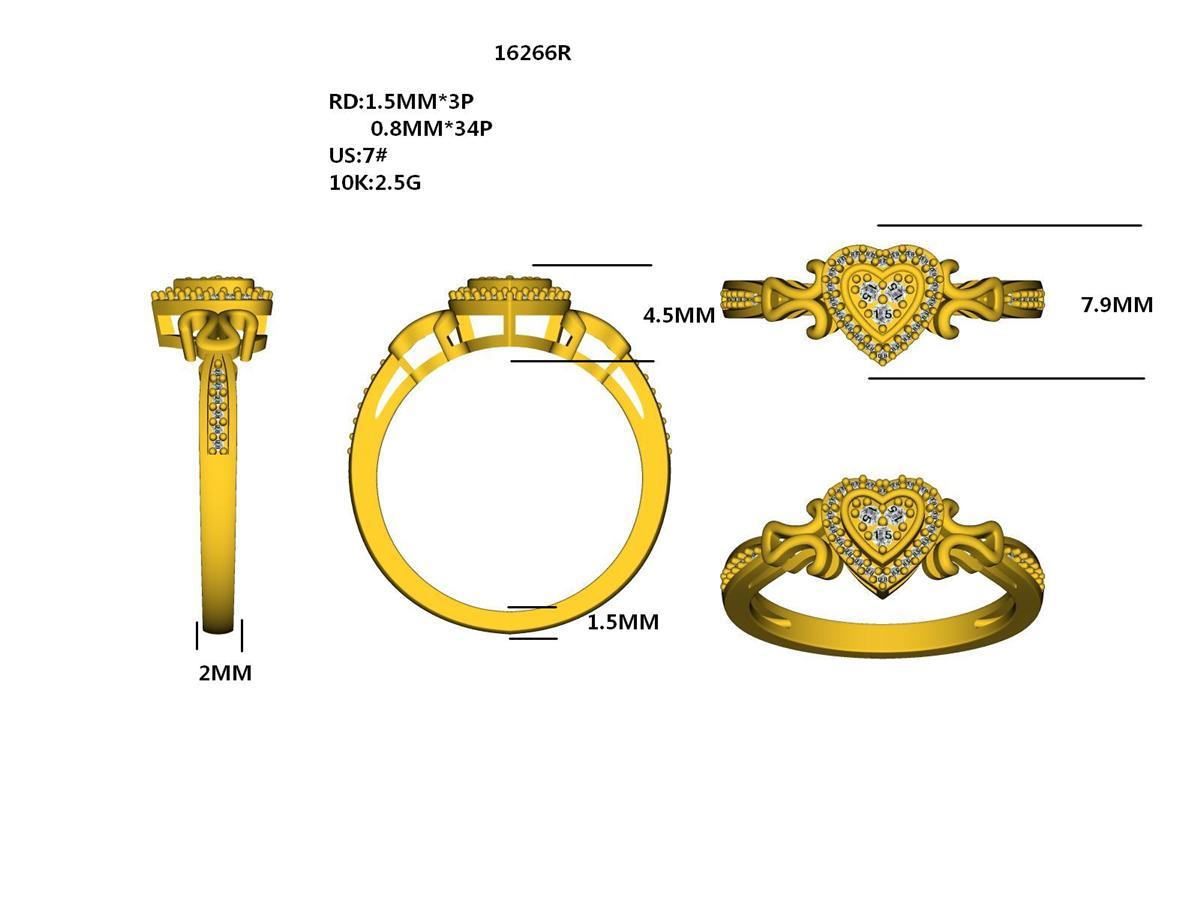 16266R Ring With Diamonds