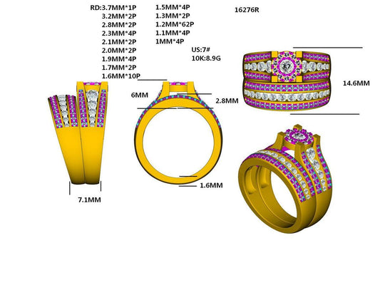 16267R Ring With Diamonds
