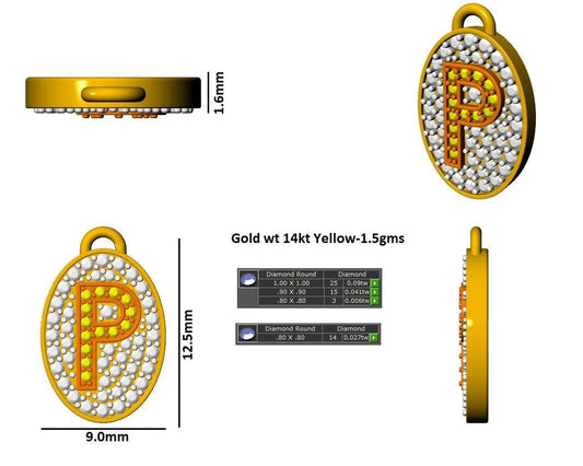 16269P Pendant With Diamond And Gemstone