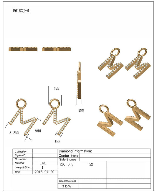 16282P-M Pendant With Diamond