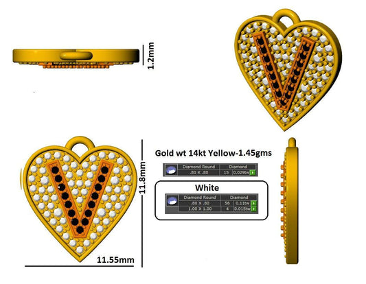 16283P Pendant With Diamond And Gemstone