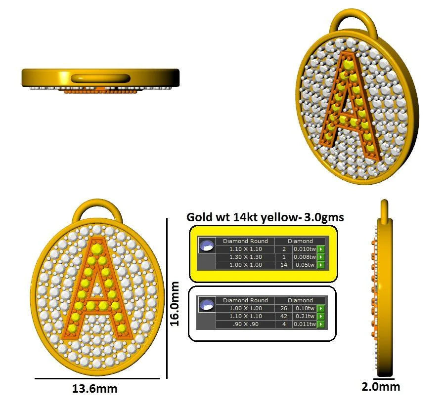 16287P Pendant With Diamond