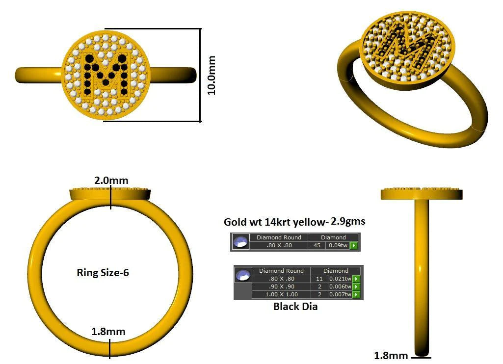 16327R Ring With Diamond