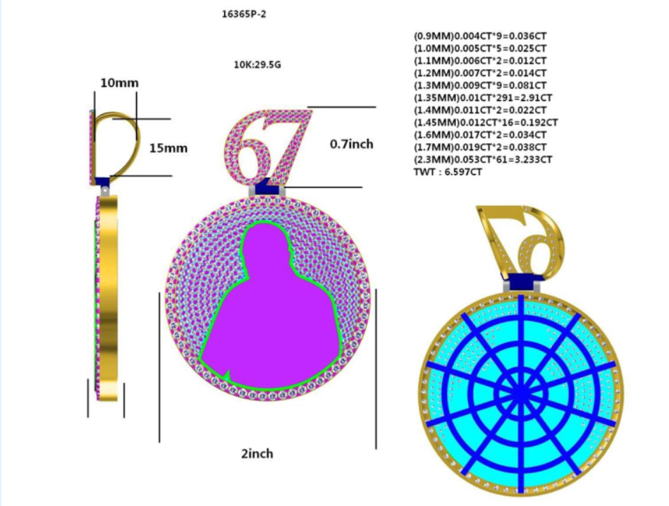 16365P Pendant With Diamond