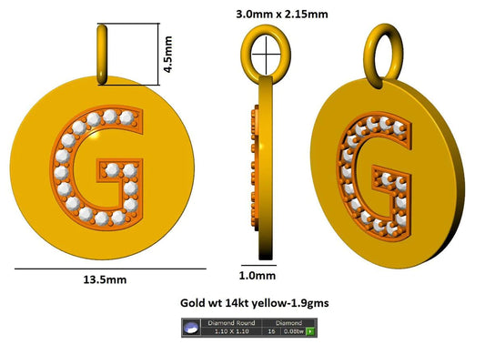 16376P Pendant With Diamond