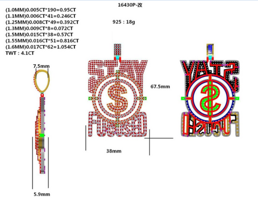 16430P Pendant With Diamond