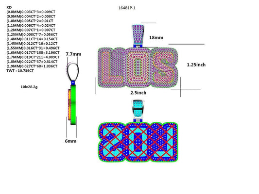 16481P Pendant With Diamond