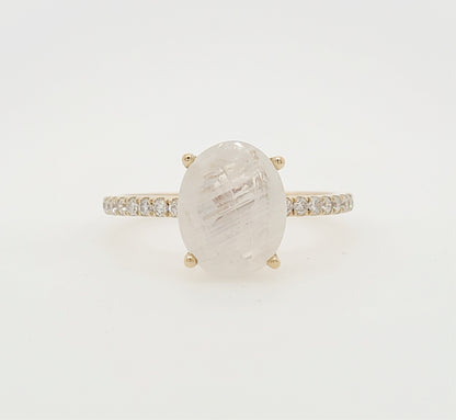 16489R Ring With Diamond & Gemstone