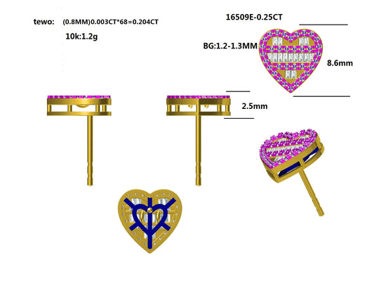 16509E-0.25CT Earring With Diamonds