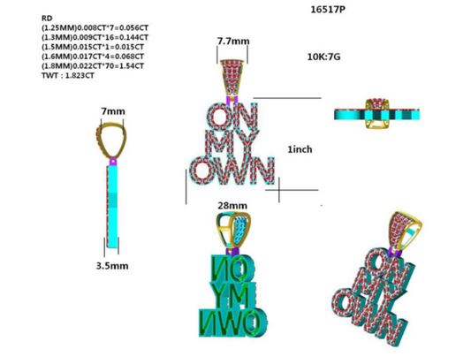 16517P Pendant With Diamond