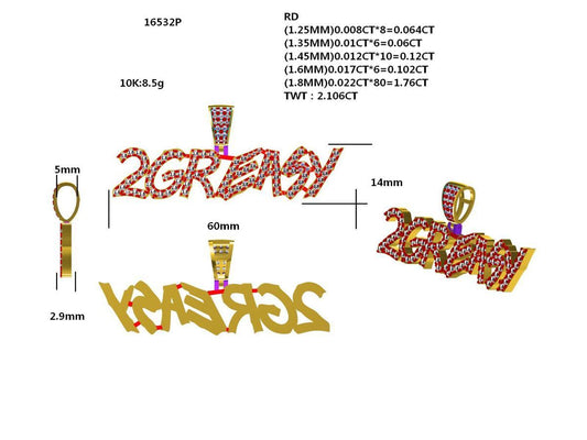 16532P Pendant With Diamond