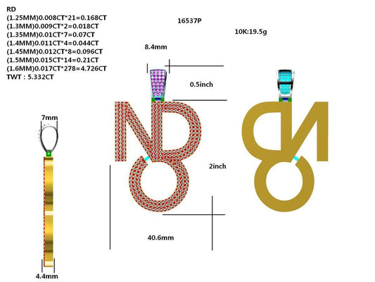 16537P Pendant With Diamond