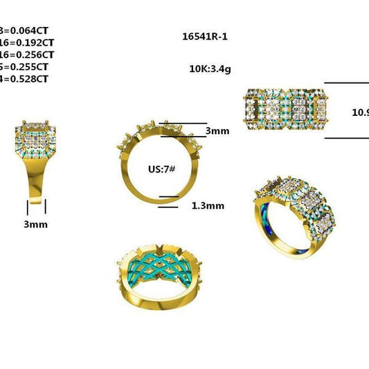 16541R Ring With Diamonds