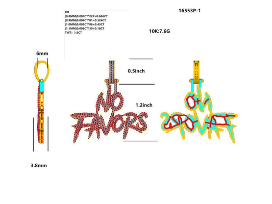 16553P 10K GOLD PENDANT WITH DIAMOND